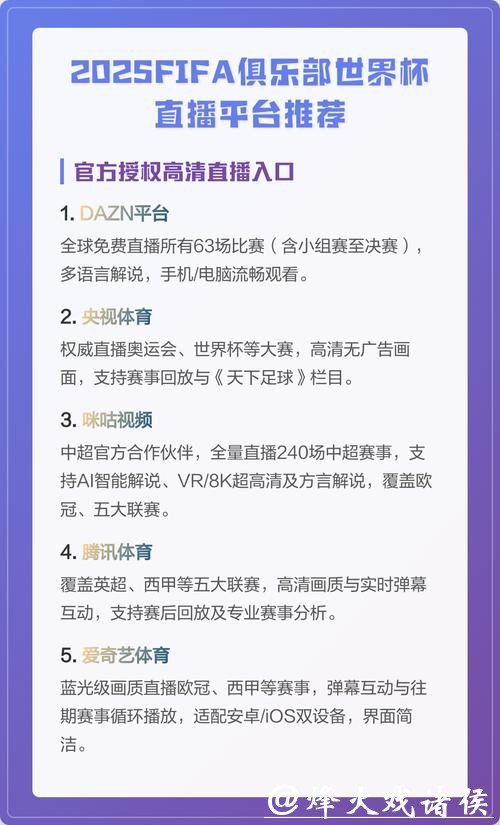 免费观看世界杯直播高清平台推荐